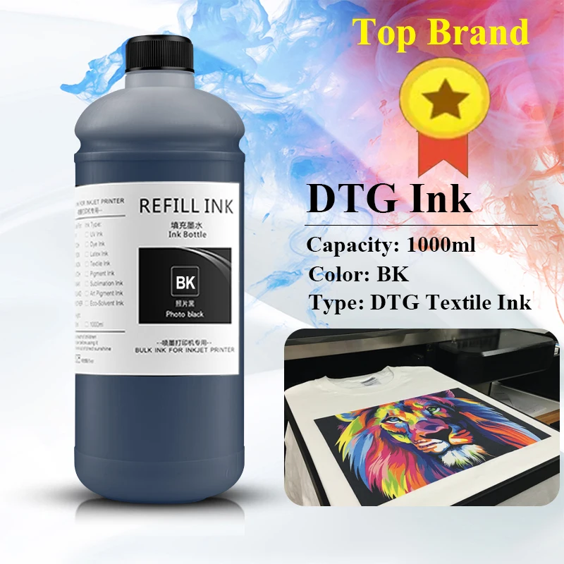 

1000 мл качественные текстильные чернила для одежды DTG для головки Epson L1800 DX5 DX6 DX7 i3200 для планшетного принтера Epson 3880 3800 1390 1400 DTG