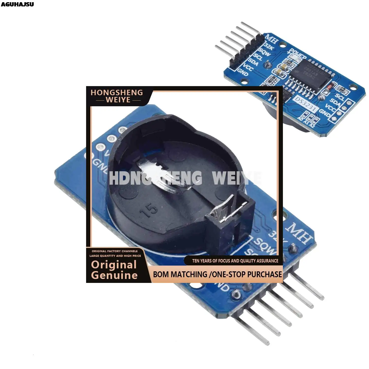 100% nieuwe 1PCS DS3231 AT24C32 IIC Precisie RTC Real Time Clock Memory Module Voor Arduino nieuwe originele 100% nieuwe