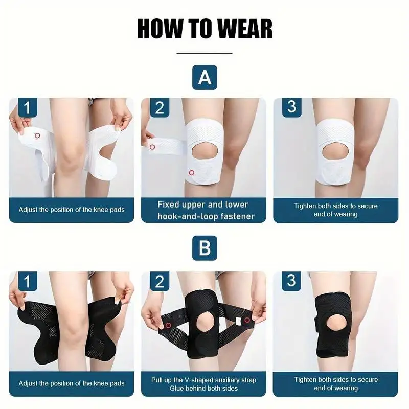 1 Pc Pressurized Elastic Knee Pads for Men and Women JointProtection and Fitness Gear for Volleyball and Sports Sports Knee Pads