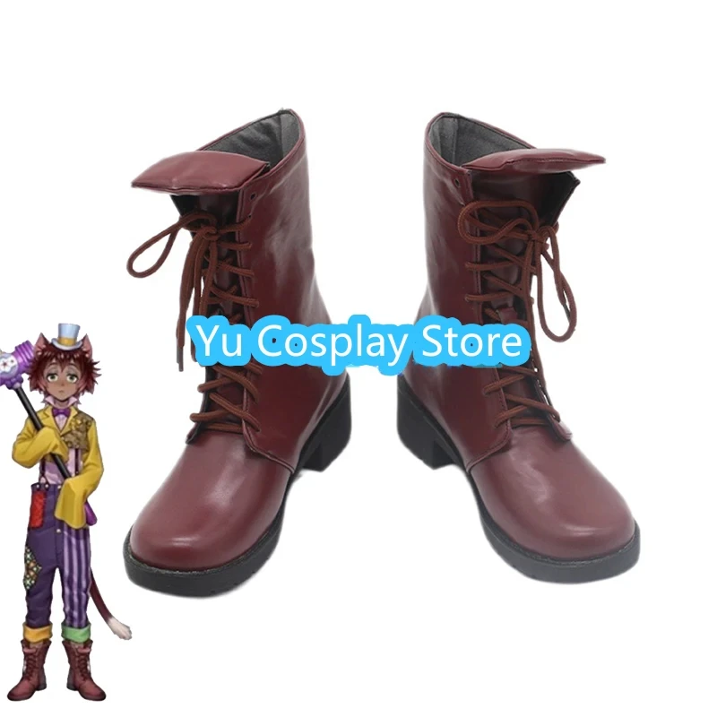 Gidel Cosplay Shoes Halloween Carnival Boots Game Wisted Wonderland Cosplay Props PU Leather Shoes Custom Made