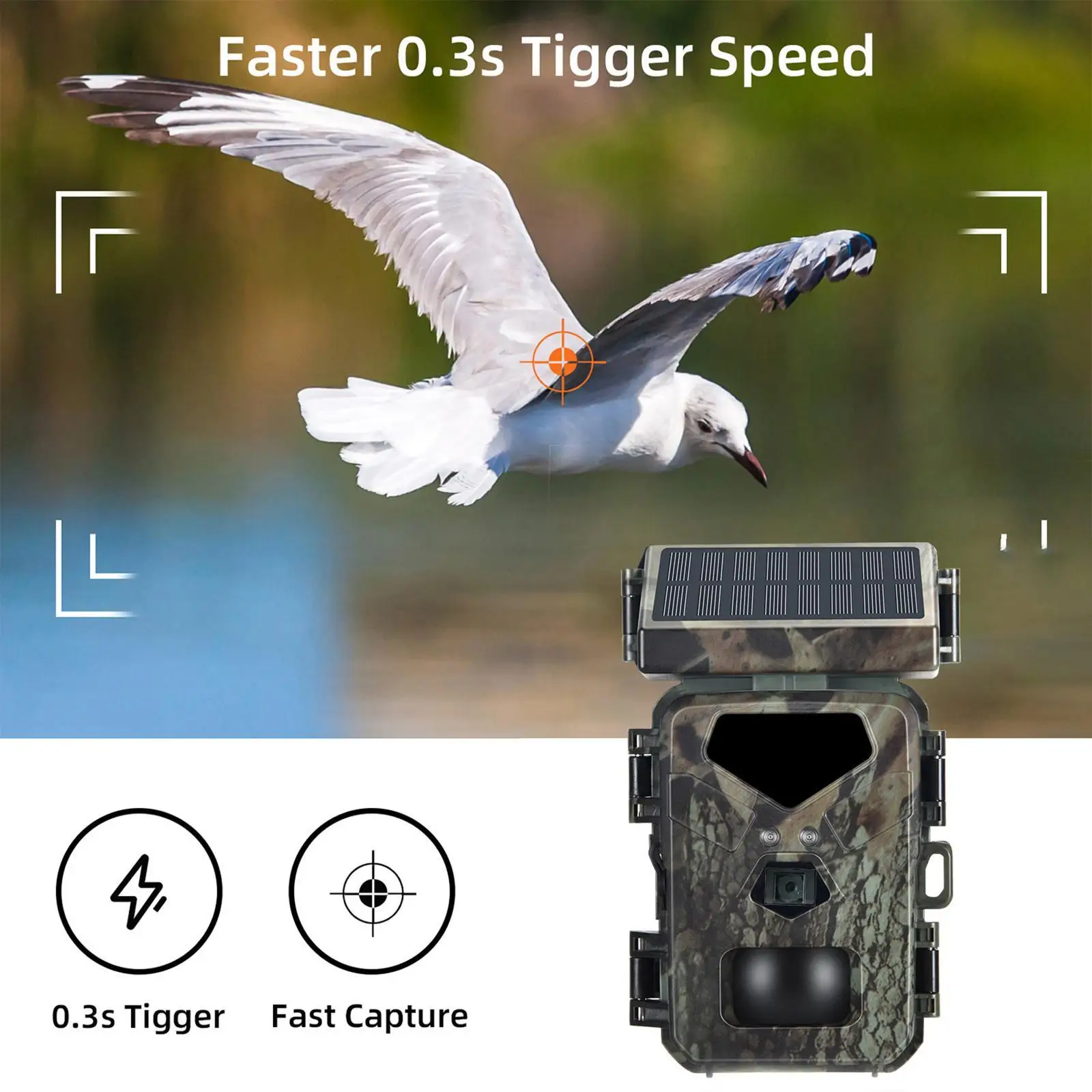 

Trail Camera IP65 Waterproof Wildlife Camera for Monitor Garden Wildlife