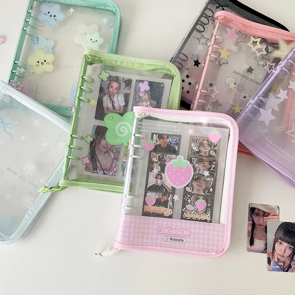 

Папка на молнии A5, коллекция фотокарточек, органайзер для открыток, дневник, тетрадь, школьные канцелярские принадлежности