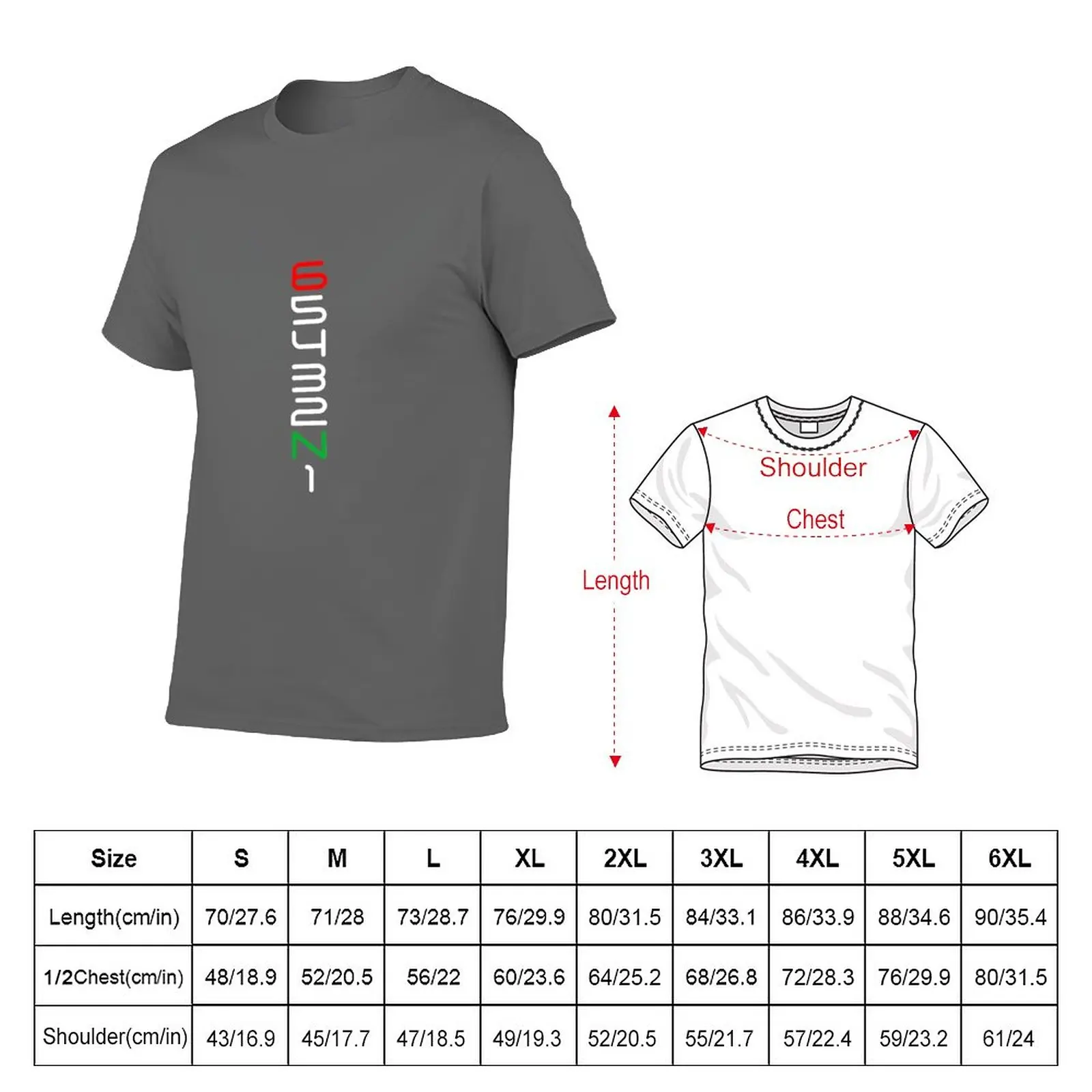 New Motorcycle Motorbike Shift Numbers - one down, five up T-Shirt quick-drying t-shirt Blouse mens big and tall t shirts