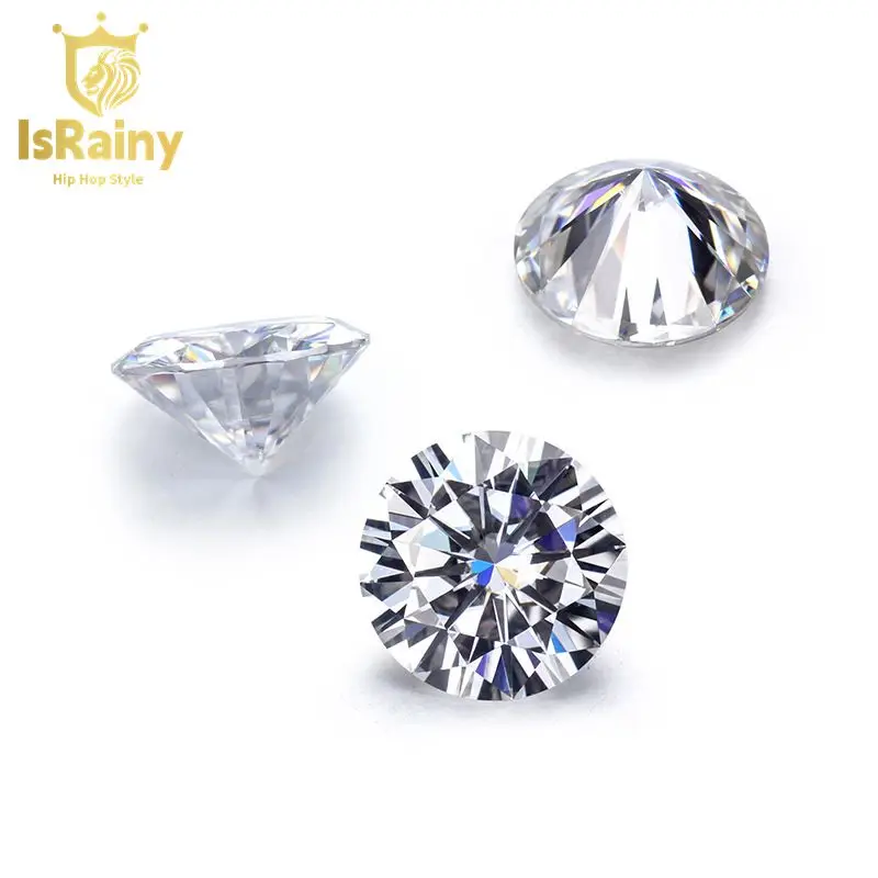 

IsRainy 1 PCS Promotion Moissanite Loose Stone Cheapest Factory Price D Color VVS1 3EX White Round Cut GRA Lab Grown Diamond