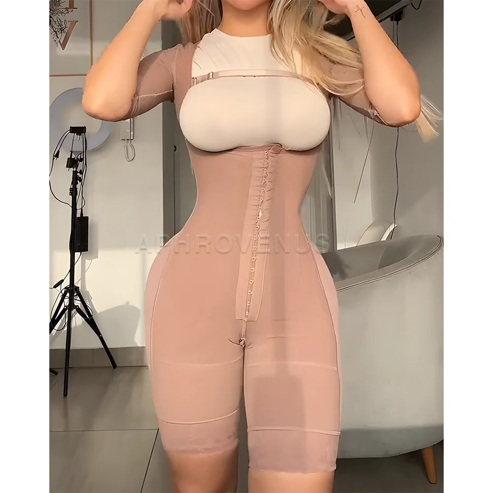 Women's Steel Boned Shapewear Tummy Control High Compression Waist Trainer Shaper with Hook-eye Closure for Postpartum Recovery