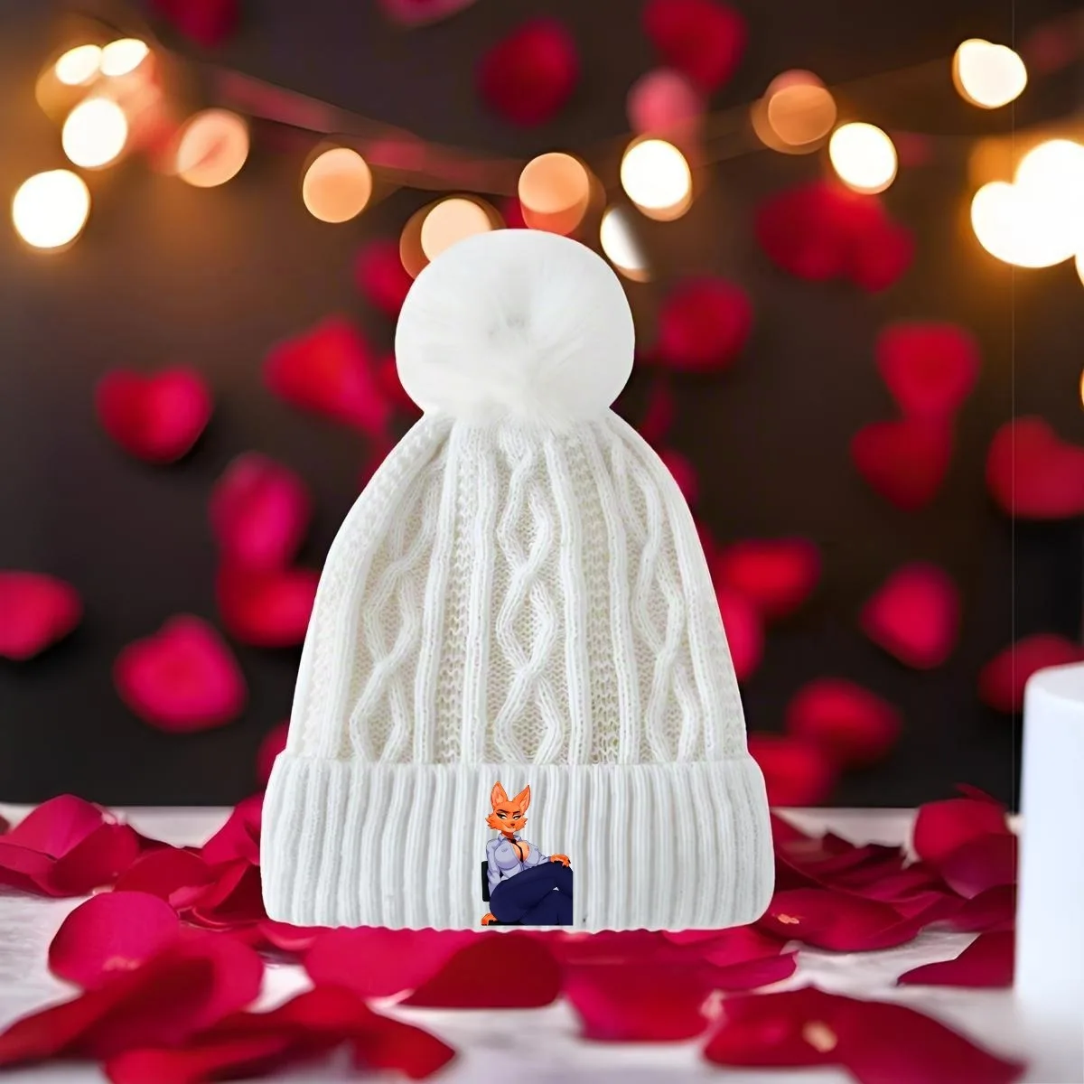 

Новый вязаный помпон унисекс Diane Foxington — многоцветная зимняя шапка W с индивидуальным принтом для мужчин и женщин