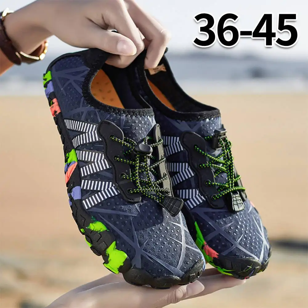 Water Shoes Non-slip Lightweight Aqua Shoes Breathable Barefoot Beach Shoes Quick Drying Soft Diving Sneakers for Water Sports