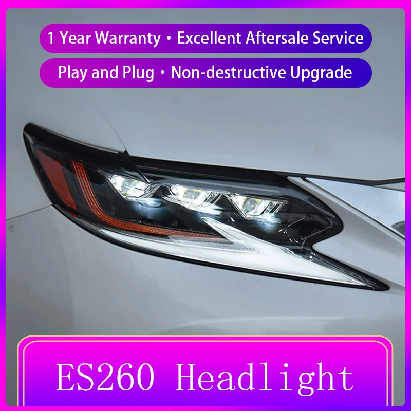 

Передние фары для Lexus S200, ES260, ES250, ES300, ES350, 2013-2017, передние фары дневного света, Аксессуары для автомобилей