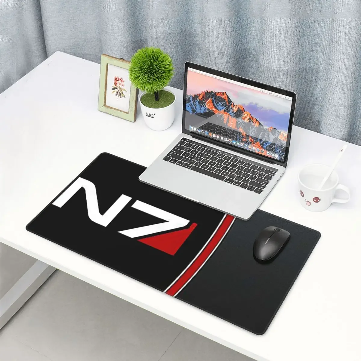 Large Mouse Pad Mass Effect Emblem Gamer PC Laptop Mats Keyboard Carpet Computer Gaming Office Accessories Desk Mat
