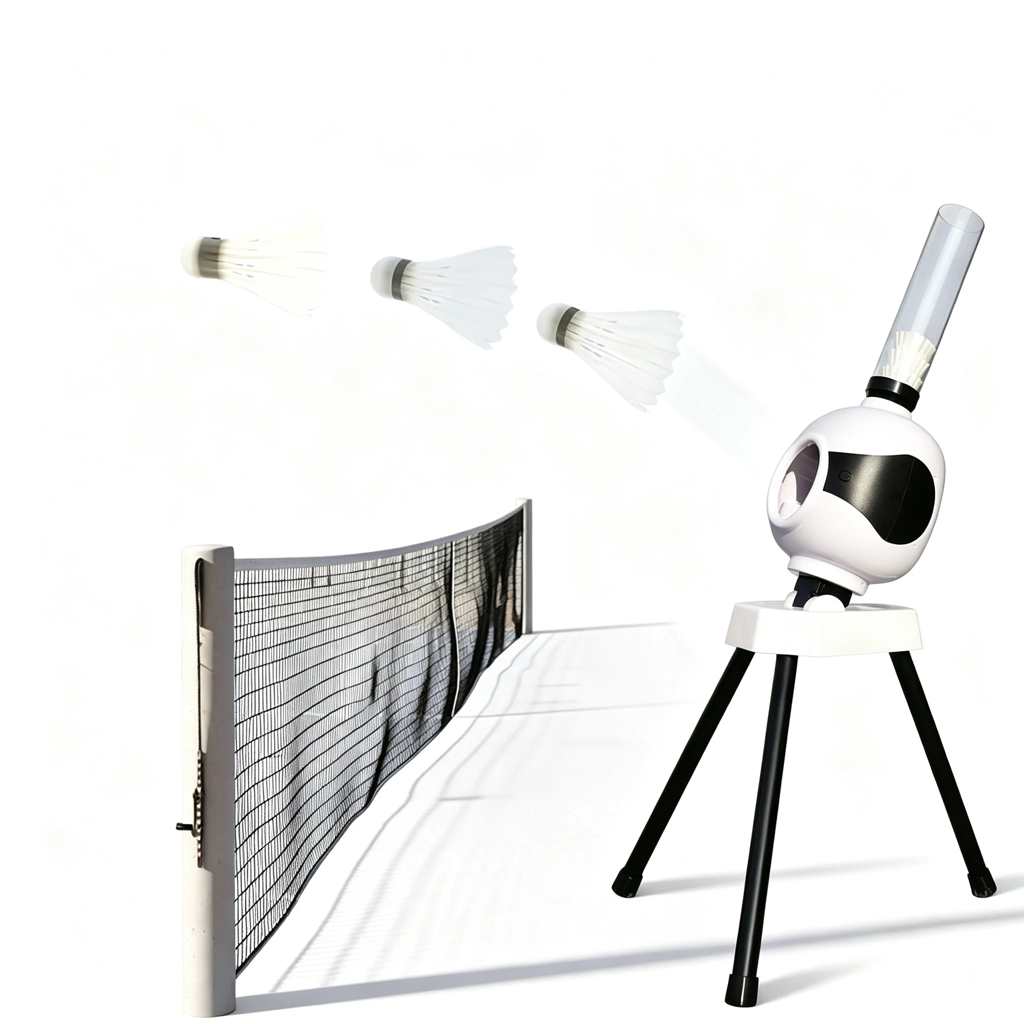 Portable Plastic Badminton Tee With Durable Tripod For Flexible Practice