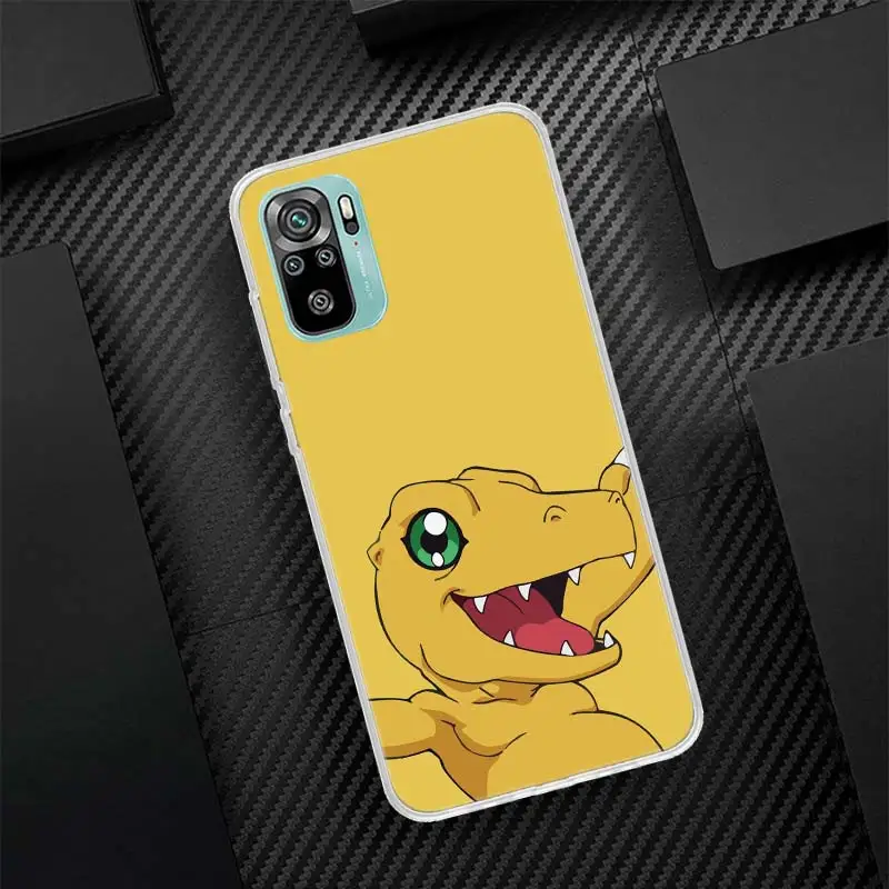 Japanese Anime Digimon Monster Silicon Call Phone Case For Xiaomi Redmi Note 14 13 12 12S 11 Pro Plus 11S 10 10S 11T 11E 4G 5G S
