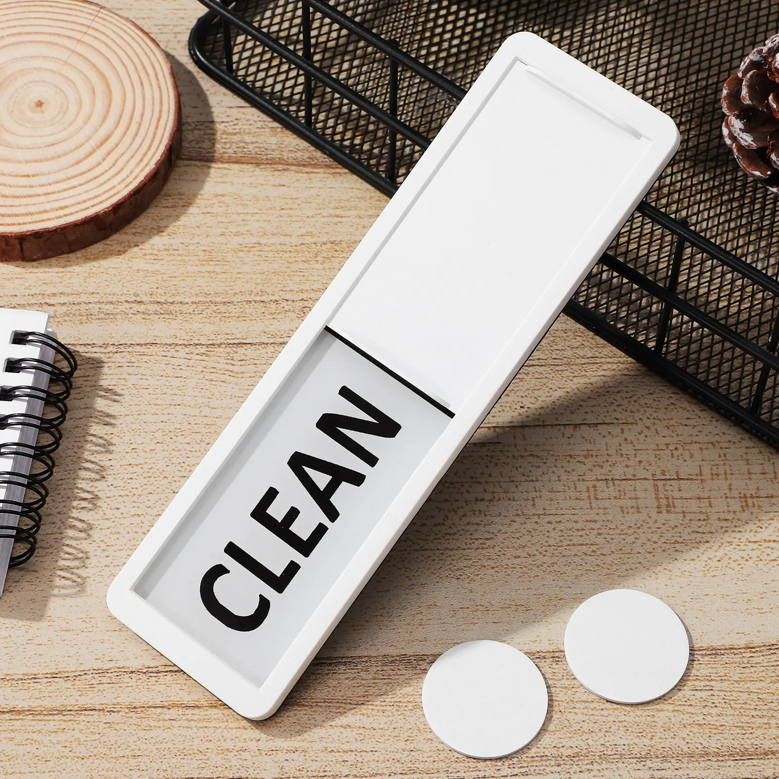 Dishwasher Magnet Slide Sign Clean Dirty Acrylic Magnetic Indicator Large Font Kitchen Use Household Accessory