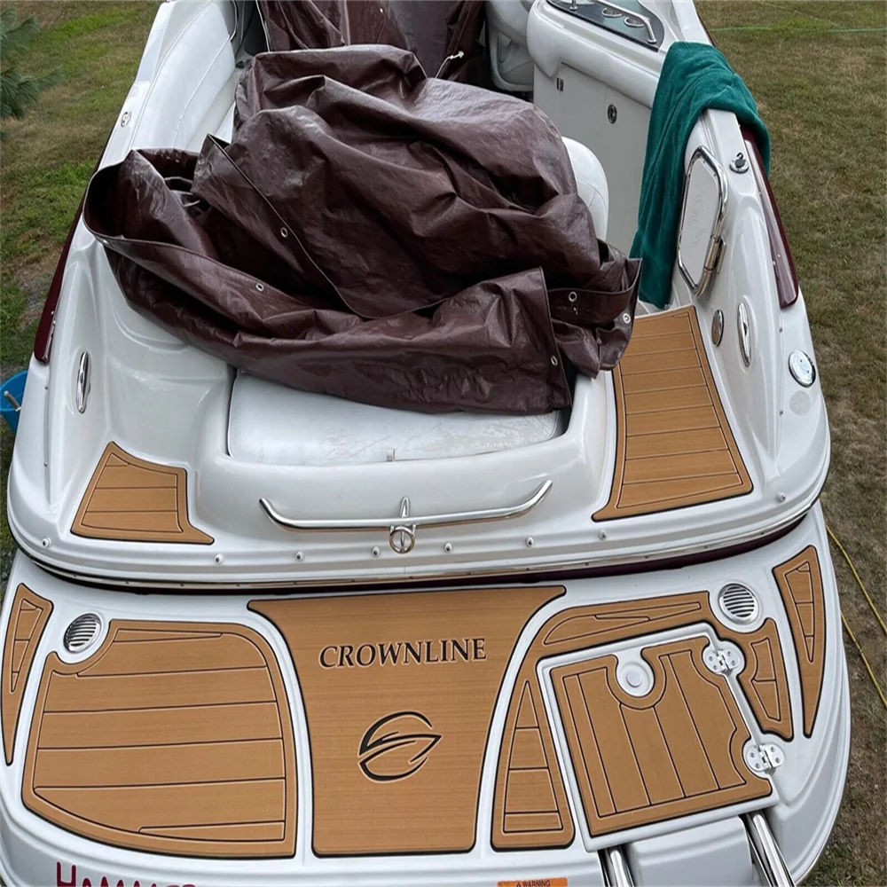 2007 Crownline 240EX Swim Platform Cockpit Pad Boat EVA Teak Deck Flooring Mat SeaDek MarineMat Gatorstep Style Self Adhesive