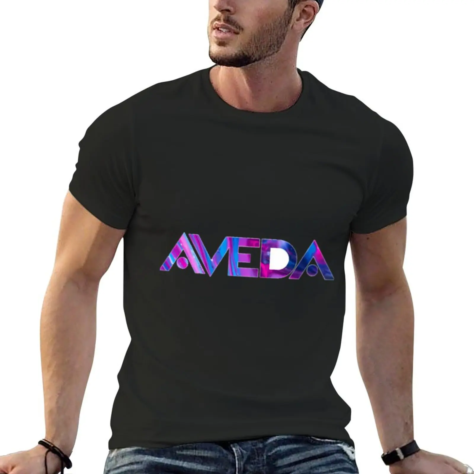 Pink Blue Purple Aveda \t T-shirt summer clothes heavyweights mens t shirts pack