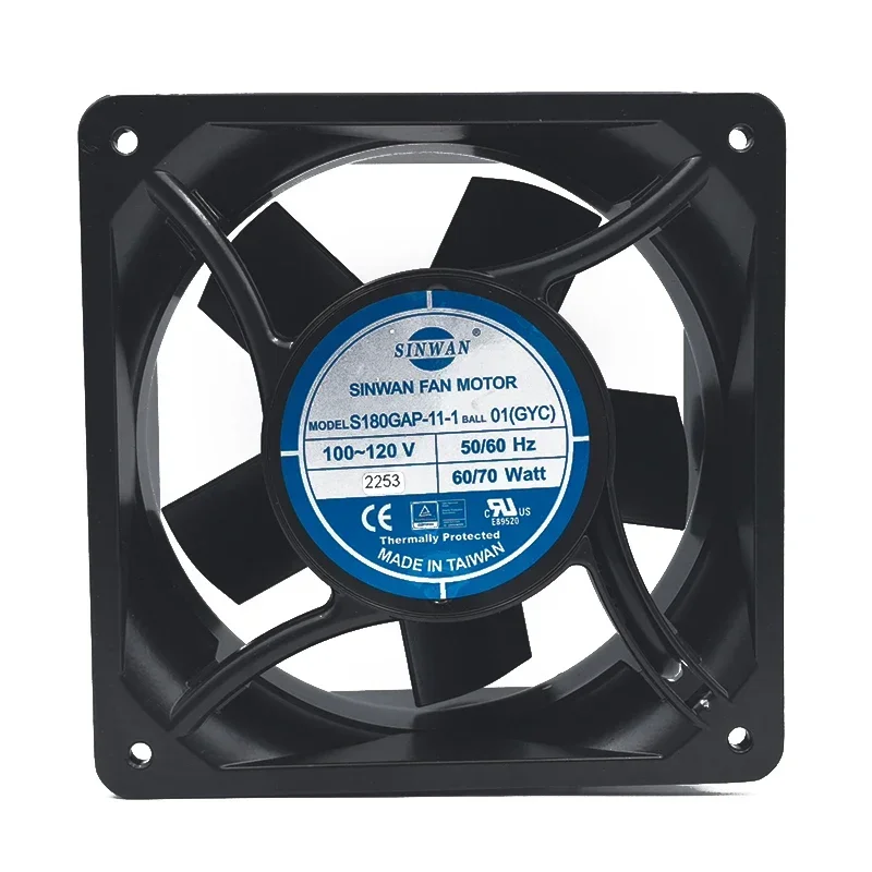 180*180*65MM Taiwan SINWAN Xinwan S180GAP-11-1 100~ 120V 60/70W Cabinet Cooling Fan 18065