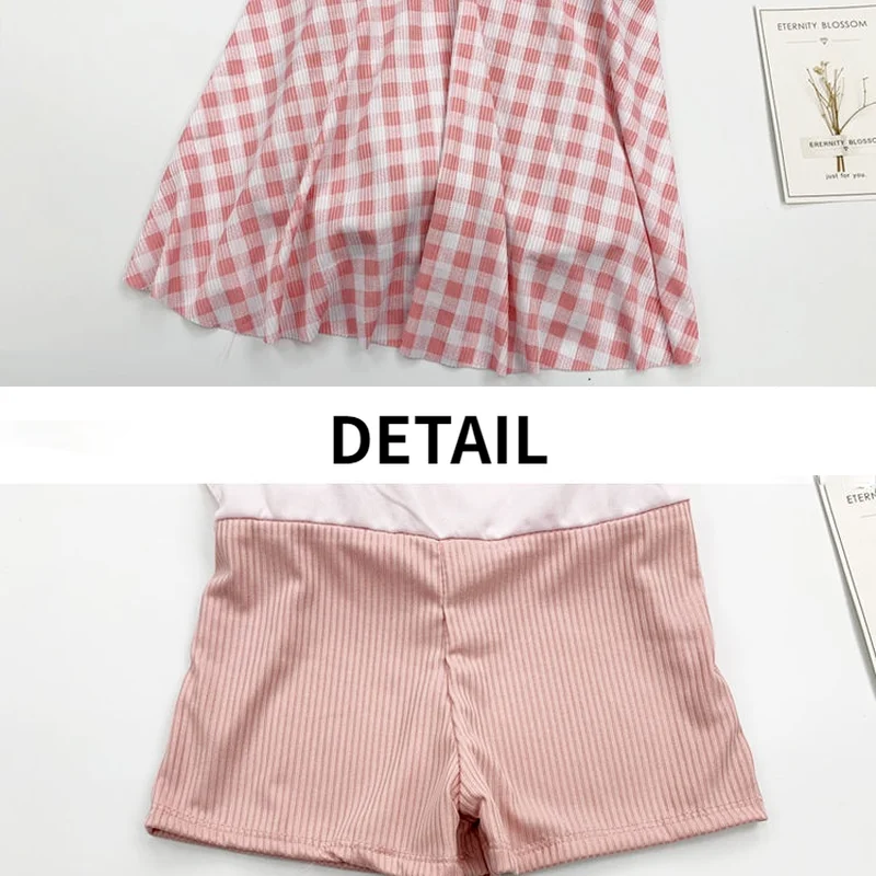 التستر المرأة منقوشة عالية الخصر جميل سليم ملابس السباحة ثوب السباحة شعبية Mujer ملابس الشاطئ صيف 2021 قطعة واحدة تصميم بسيط #6