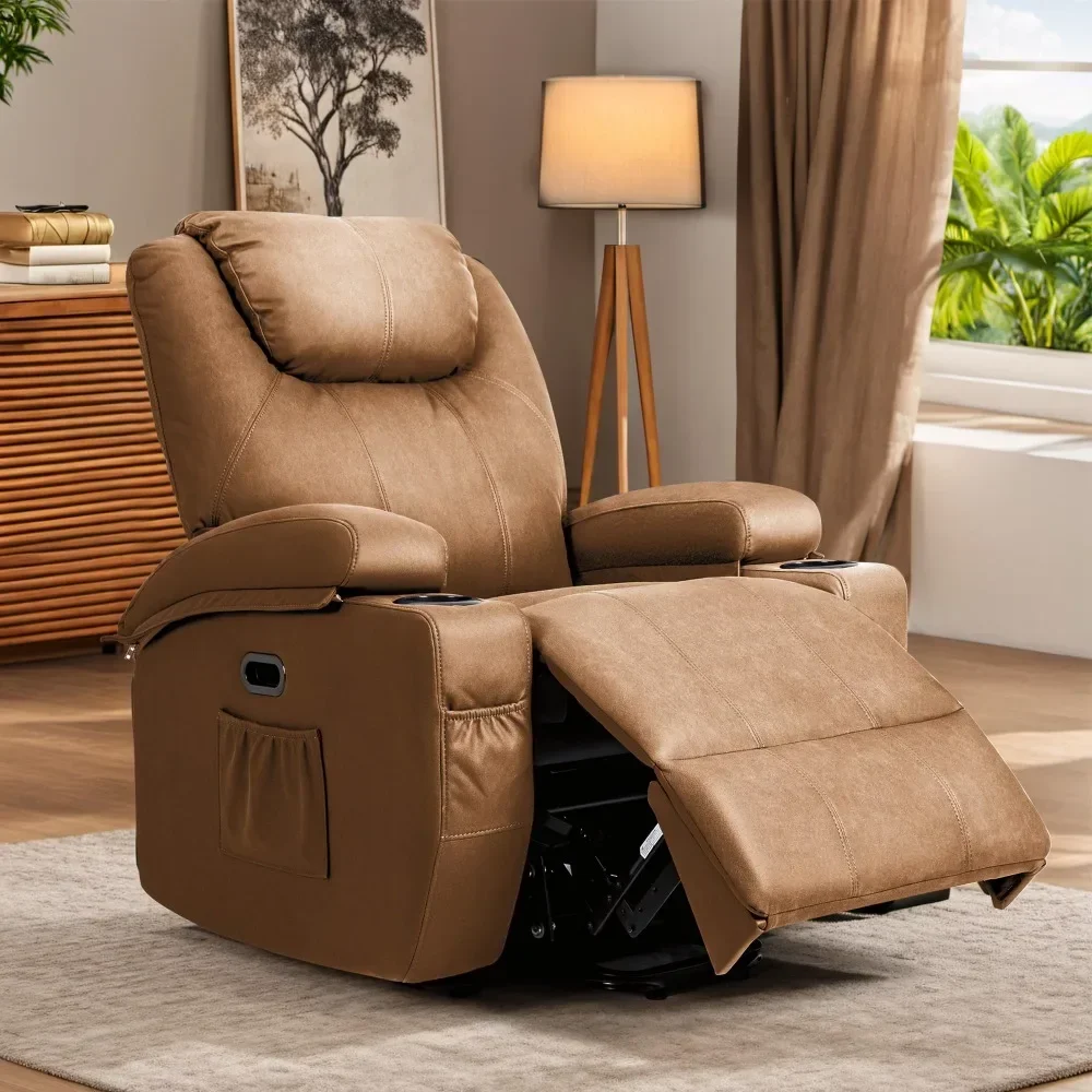 2023 New Power Lift Recliner Chair with Massage and Heat, Technical Fabric Sofa