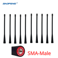 10pcs Baofeng 888s UHF 400-520MHz Radio Antenna SMA-Male for UV-5R UV-B5 UV-82 TYT MD390 MD680 MD380G Walkie-talkie Accessories