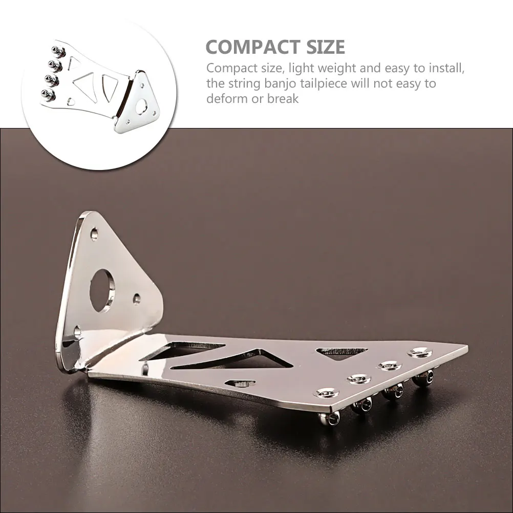 

4 Metal Guitar Accessories Instrument Bridge Repair Hardware Plate for Sustained Tone Durable Tuning Component Upgraded