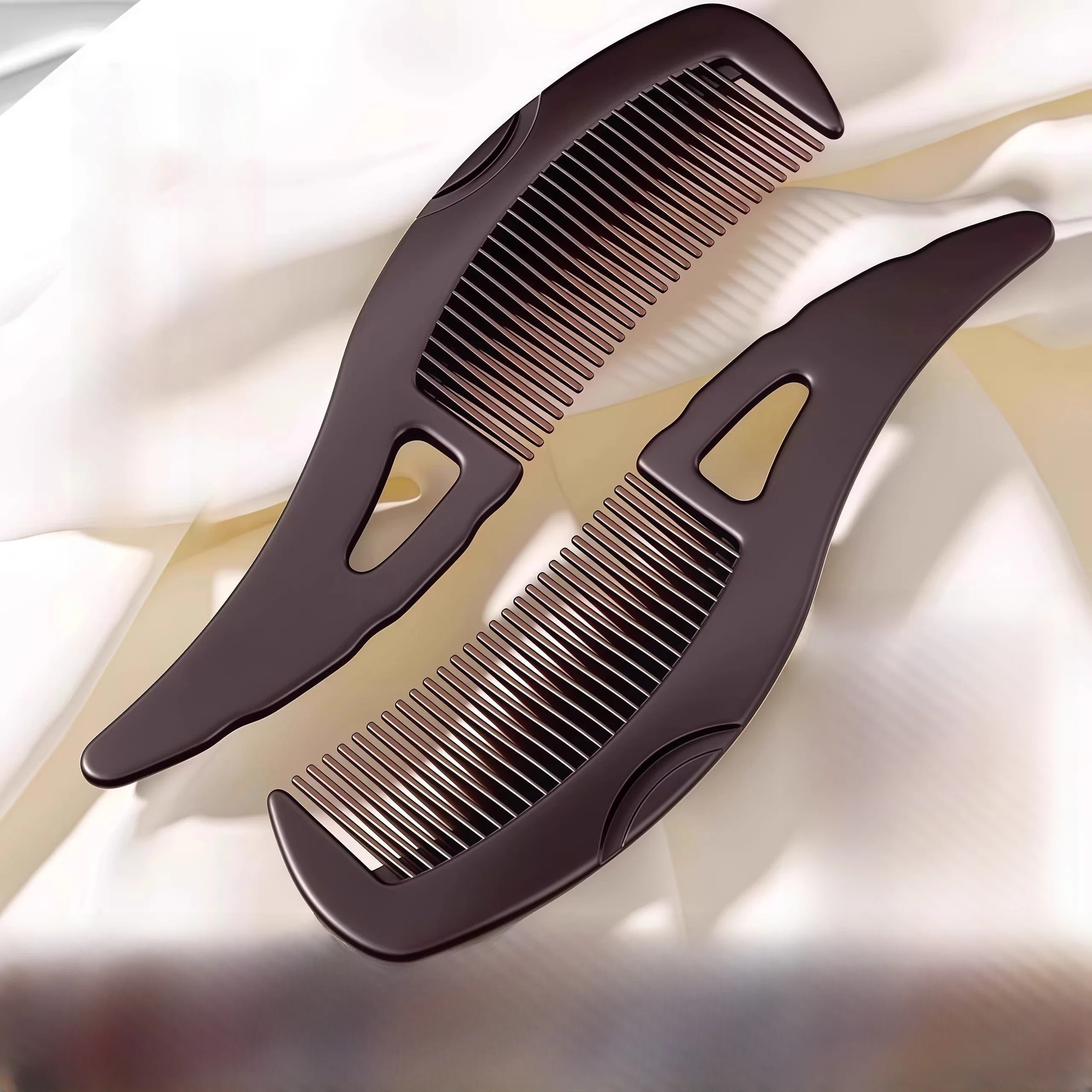 

Массажная расческа для кожи головы с полыми воздушными подушками, третье поколение, инструмент для очищения кожи головы, пластиковая ручка, изогнутая ручка, для жирных волос