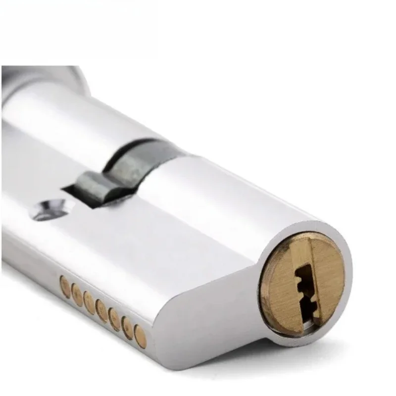 Stainless steel handle with lock -- available in length, finish and colour for a wide range of doors