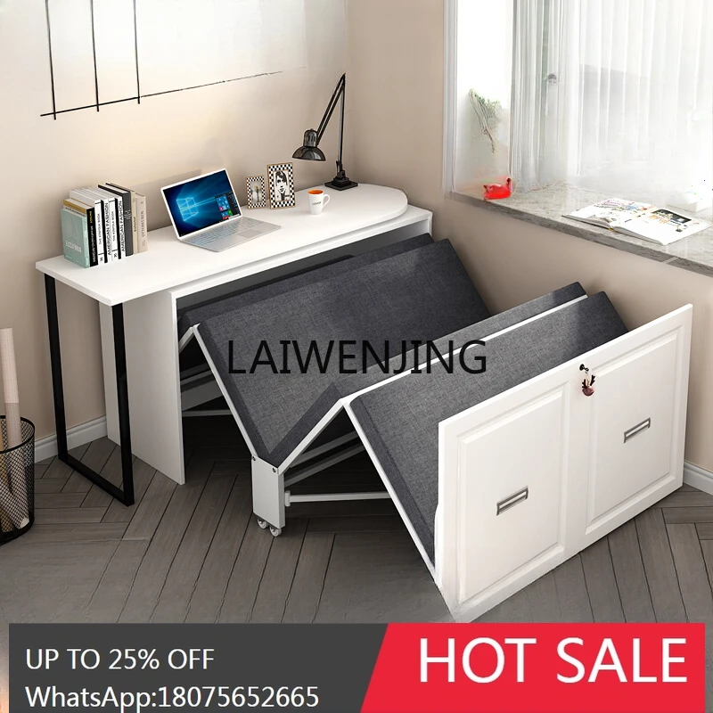 

simple office lunch break folding bed desk integrated dual use