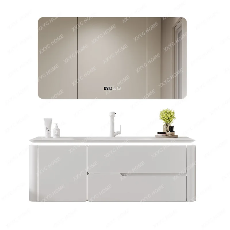 

Basin Bathroom Cabinet Combination Bathroom Skin Feeling Washstand Washbasin Bathroom