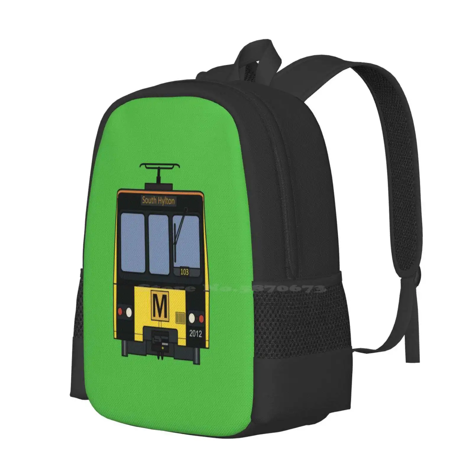 Tyne And Wear Metro ( 2012 ) Hot Sale Backpack Fashion Bags Tyne And Wear Metro Newcastle Upon Tyne North East Uk Transit Faces