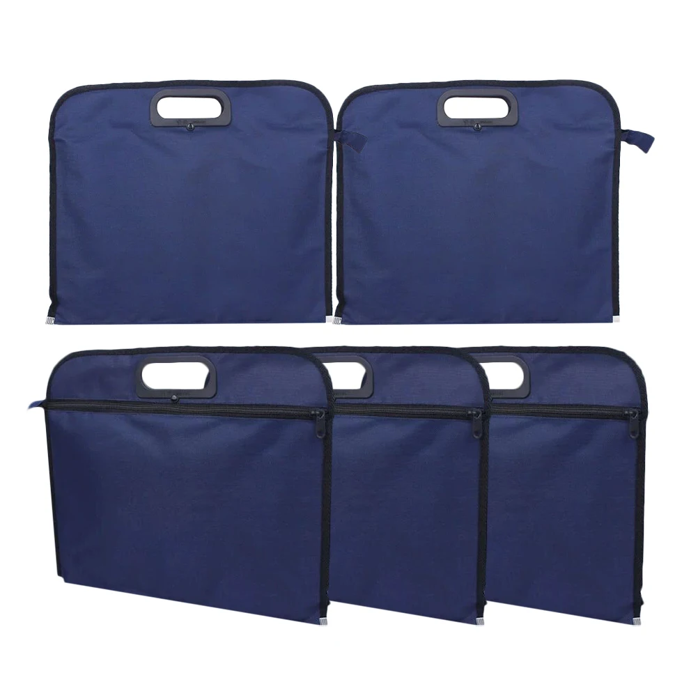 

5 Pcs Waterproof File Package Bags for Documents Folder Storage Organizer Holder