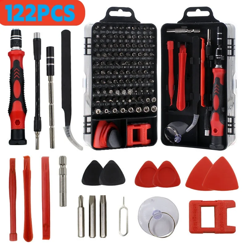 122 In 1 Screwdriver Set Dismountable Precision Screwdriver Multitool Repair Tools Kit Professional Electronic Device Hand Tool