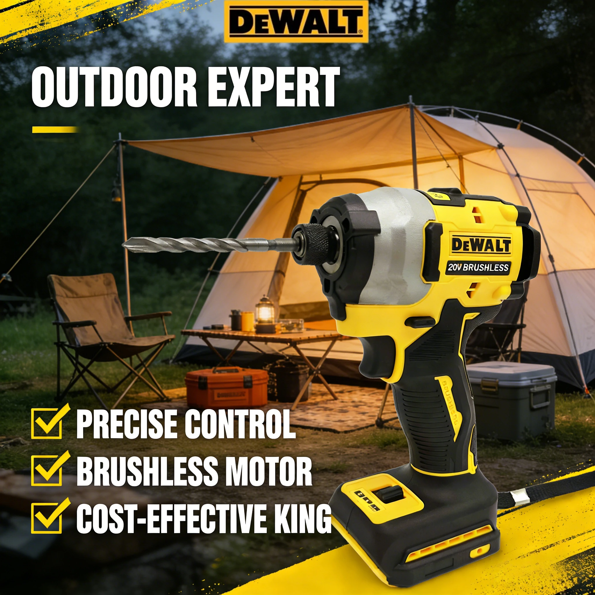 Torque Wrench - DEWALT New DCF850 20V Brushless Cordless