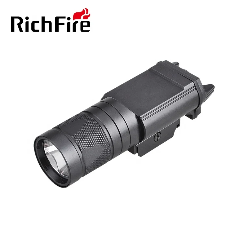 

RichFire SFD054 Tactical Flashlight SST20+IR850 450LM Rechargeable Torch with 20mm Picatinny Rail Mount for Pistol Handgun Rifle