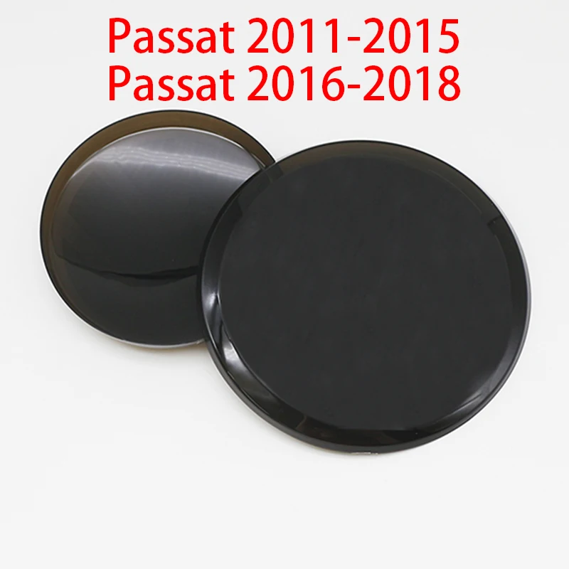 2pcs Front Rear Emblem For Passat 2011-2018 Modified Black Flat Mirror Logo Cover Stickers Accessories Extra Pro Plus Value
