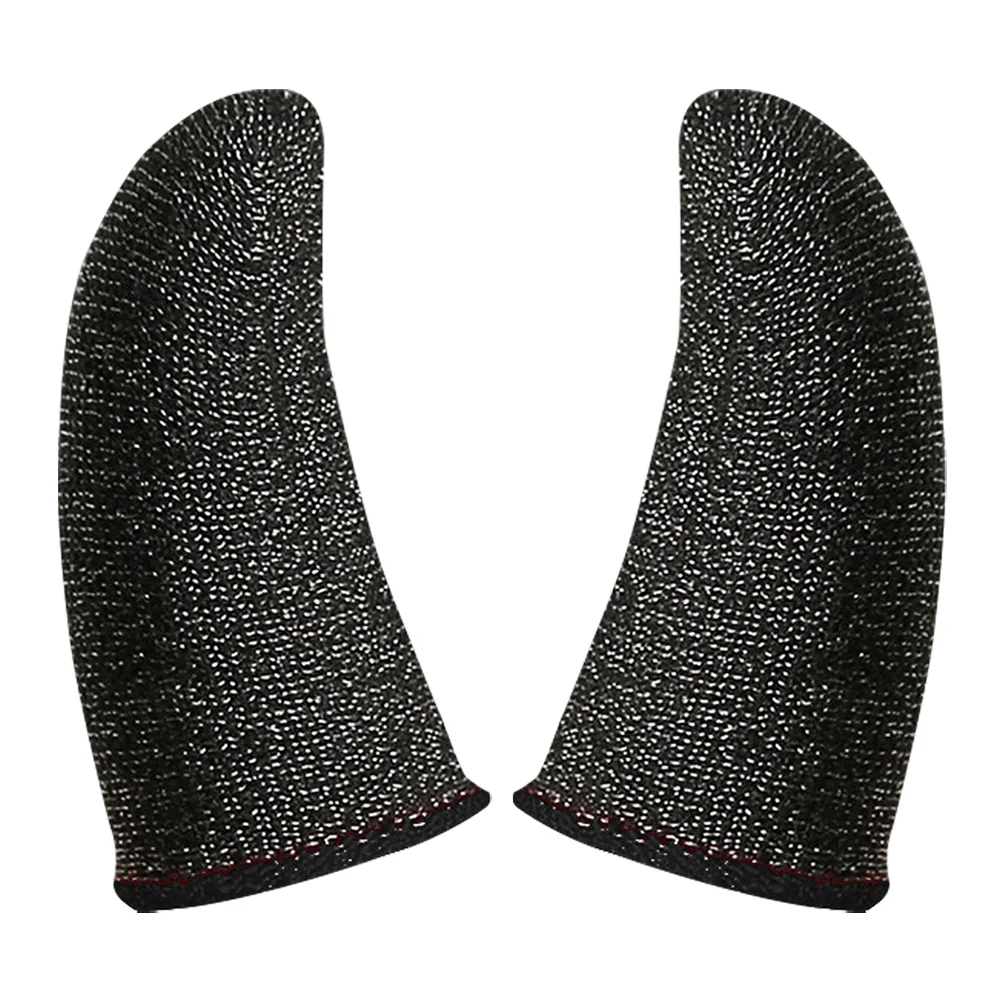 2 Pcs Guitar Finger Cots for Children Bass Protectors Fingertip Sleeve Thumb Fiber Sleeves