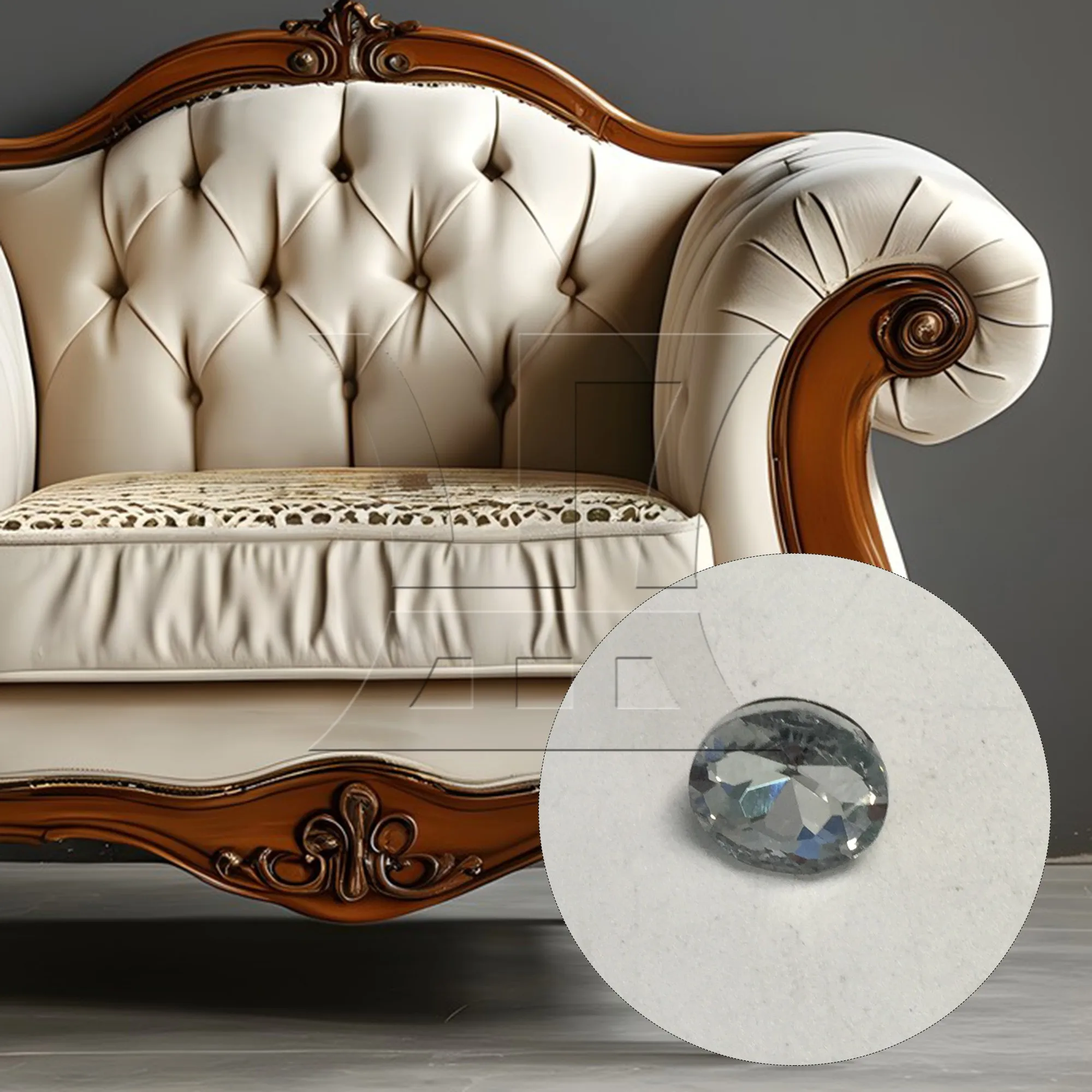 

BQLZR 1pc Crystal Button 20mm Silvery White Size 3 for Soft Pack Nail Button