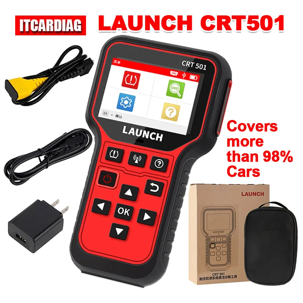 

LAUNCH CRT501 Tire Pressure Monitor System Activation Diagnostic Tool LAUNCH CRT 501 Code Read Write TPMS Sensor Pk X431 Tsgun