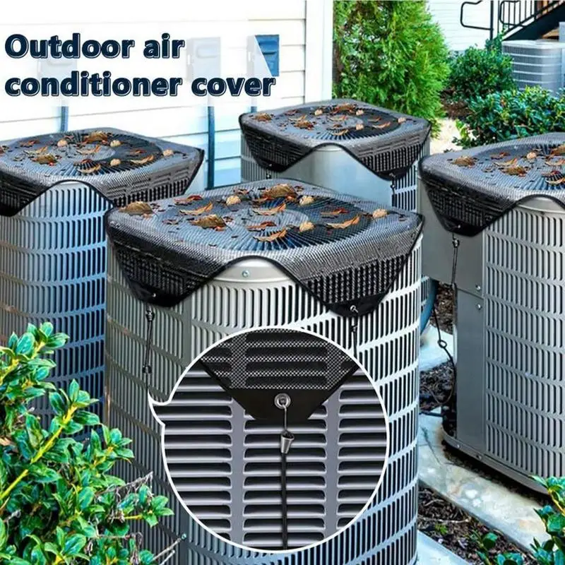 

Чехлы для кондиционера для наружного воздуха Top Defender Дышащая крышка кондиционера Водонепроницаемая и пыленепроницаемая защита от листьев Блок переменного тока