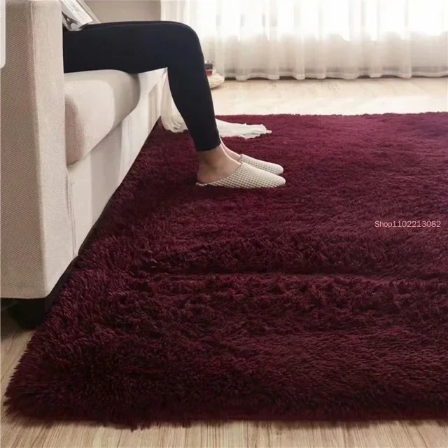 NONE Fluffy Faux Fur Rug White 200x300 4