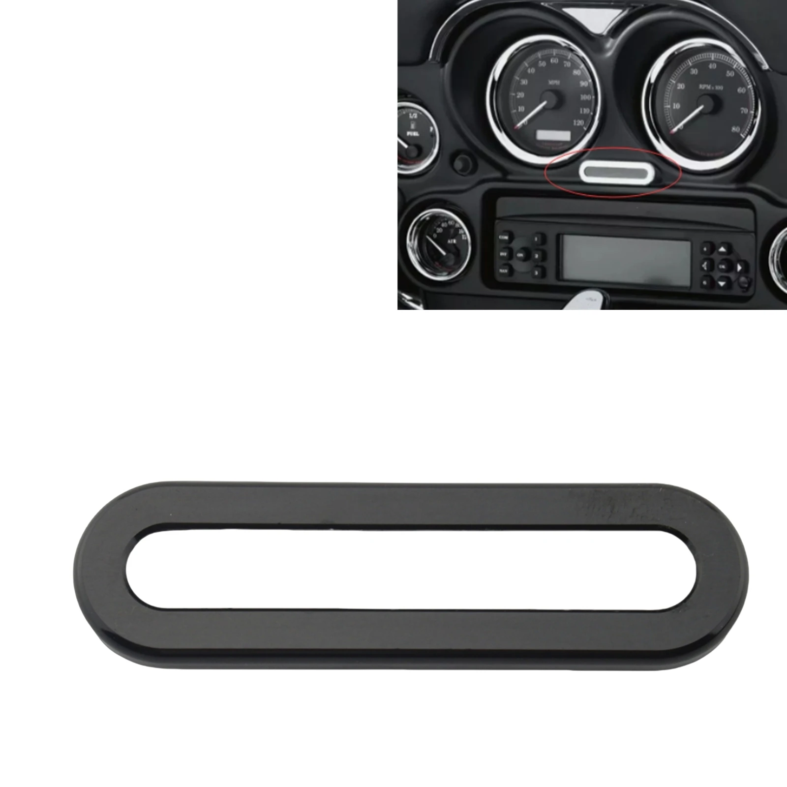 Pop Motorcycle Indicator Lamp Bezel Covers For Harley Electra Glide Street Glide Road Glide Trike 1996-2013