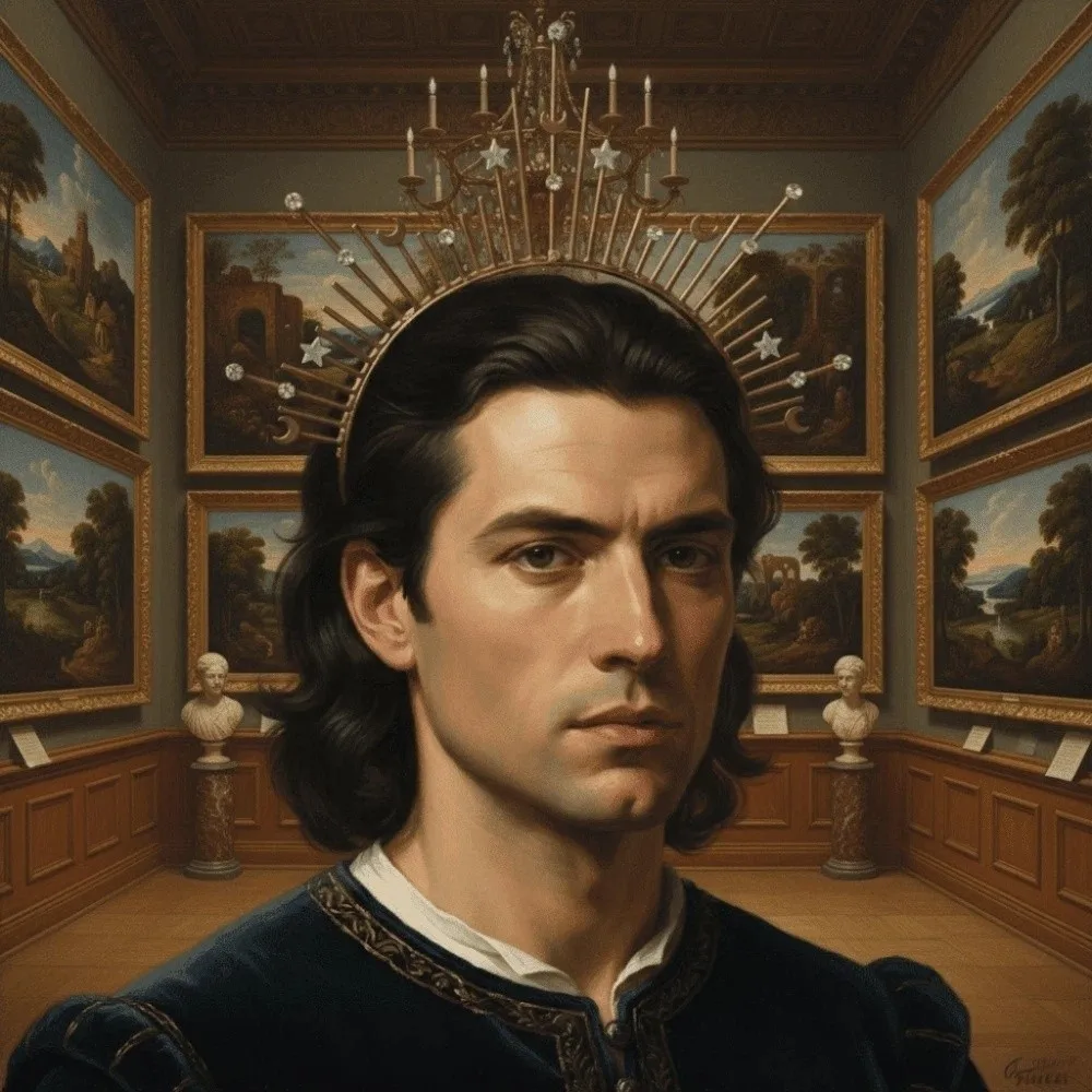 

Women Gothic Glory Sun Crown Lolita Golden Spiked Hair Hoop Rhinestone Star Renaissance Cosplay Headband Wedding