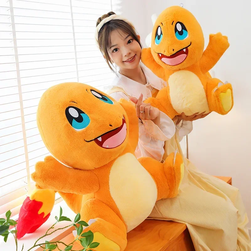 Pokemon 35-70cm Charmander muñeco de peluche Anime dibujos animados Pokémon Kawaii juguetes de peluche grandes peluches suaves niños regalo de cumpleaños de Navidad