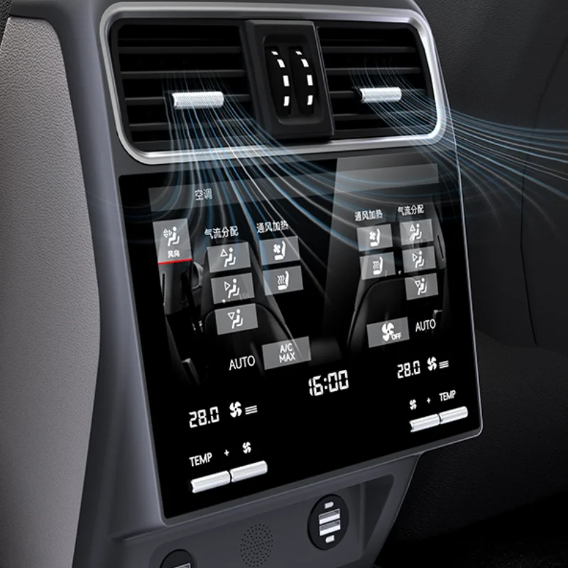 Multimídia do carro do banco traseiro de 9,5 polegadas para Porsche Cayenne 2018-2023