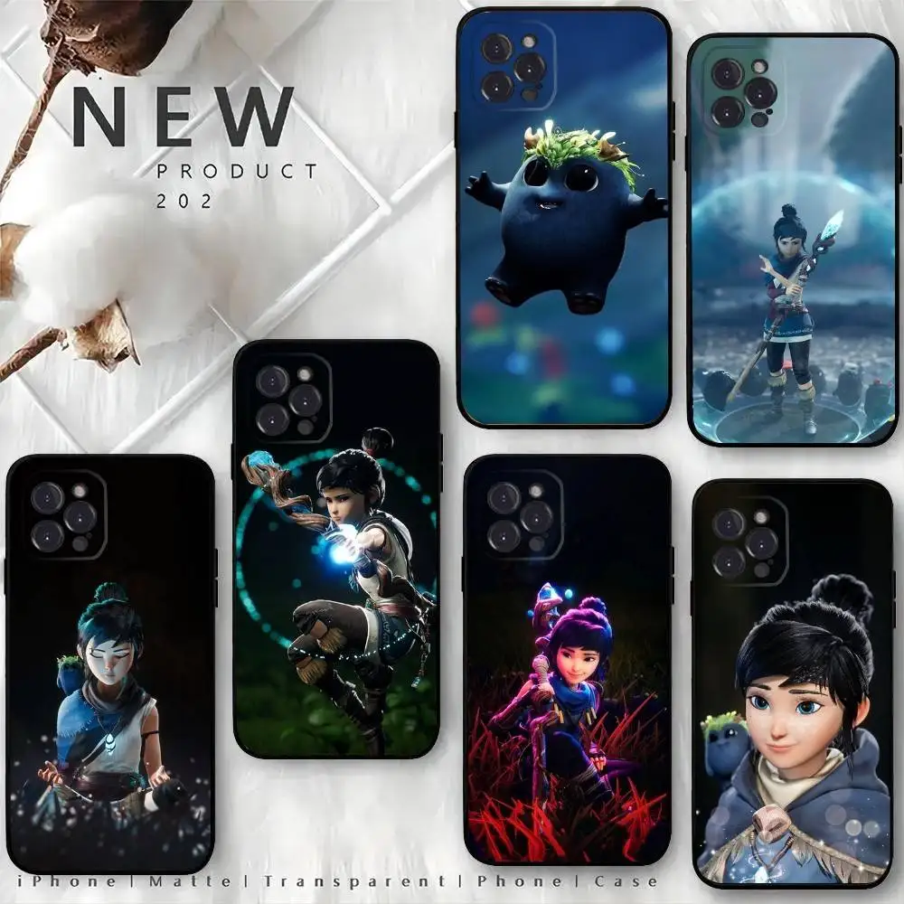 

K-Kena Bridge Of Spirits Phone Case For iPhone 16,15,14,13,12 Mini 11 Pro XR,X,XS,MAX 7,8 Plus Silicone Cover Soft Black