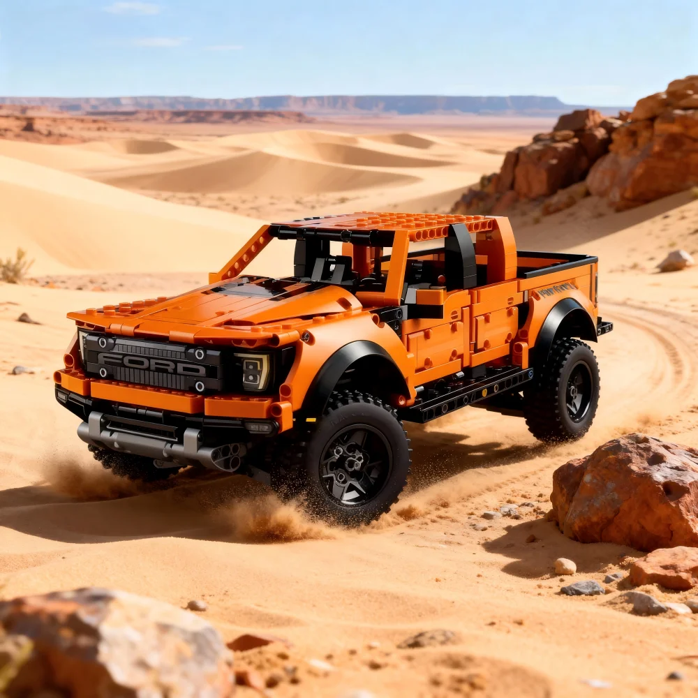 1000+PCS Luxury Car Series Building Kit - SUV & Sports Car Showcase Models with Display Stand for Adult Collectors