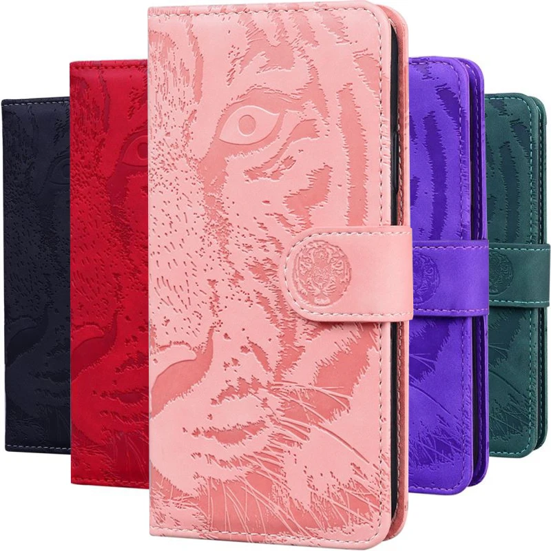 

Pop Cute Tiger Holster Case For Apple IPhone 14 13 12 Mini 11 Pro X XR XS Max 7 8 6 6S Plus SE 2020 Wallet Card Pocket Cover D26