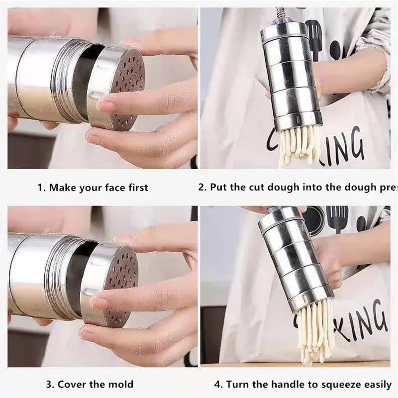 Household Manual Noodle Maker Stainless Steel Fresh Pasta Machine Small Noodle Press Pasta Roller Machine Kitchen Tools