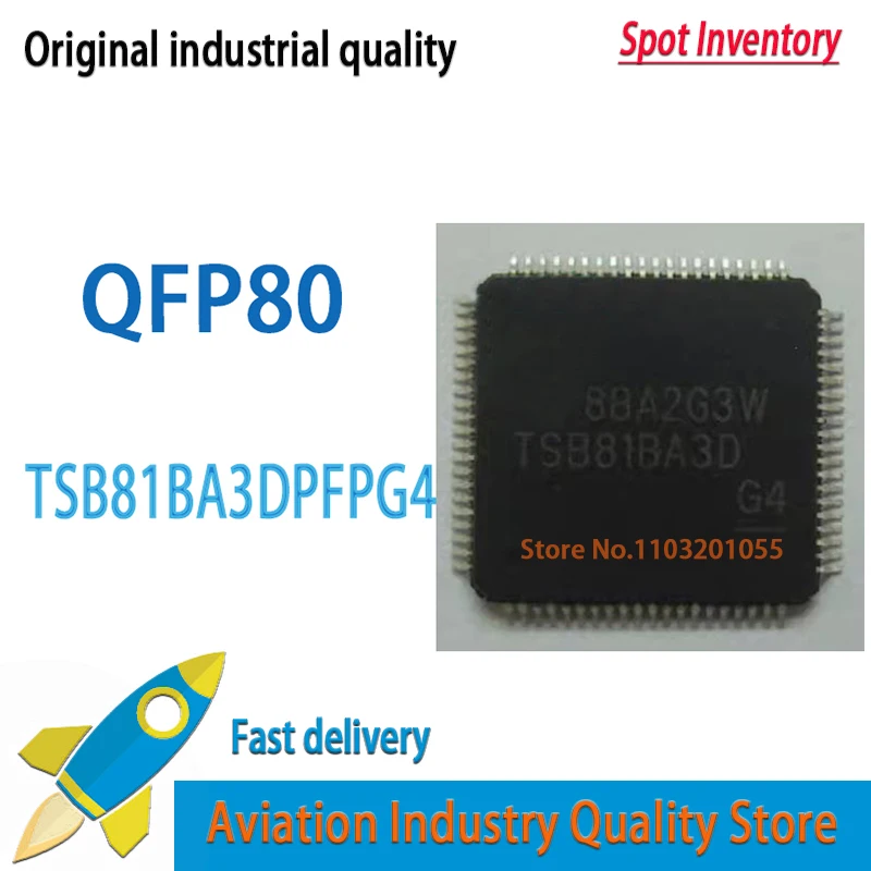 2pcs/lot TSB81BA3D TSB81BA3DPFPG4 HTQFP-80 In Stock