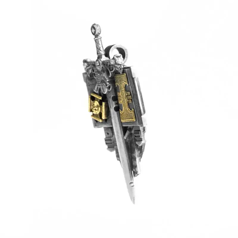 

2025 Starry Casting Grey Knight Silver Pendant Necklace
