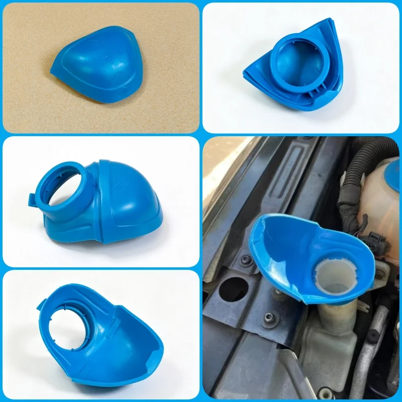 1PC Windshield Wiper Washer Fluid Reservoir Tank Bottle Cap Lid Anti Funnel Cover For VW Audi Skoda Car Styling Parts Accessorie
