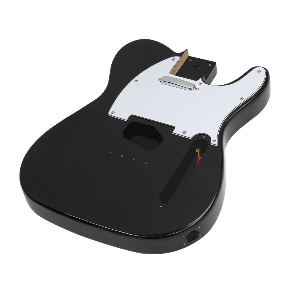 مجموعات جيتار كهربائي طراز TL مكونة من 6 أوتار مع ملحقات جسم الماهوجني باللون الأسود #6